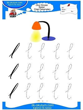Çocuklar İçin Sesler Çizgi Çalışmaları Çalışma Sayfaları 